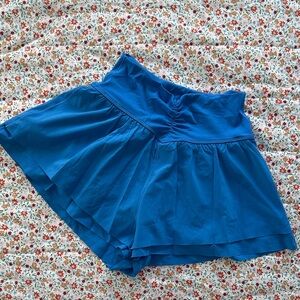 Offline by Aerie Real Me Ruched Flowy Short in Cobalt Blue